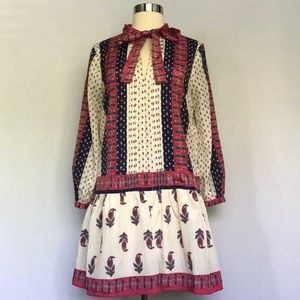 English Factory Drop Waist Dress
